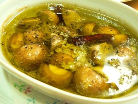 トースターで★マッシュルームのアヒージョ